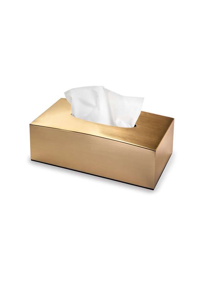 Acrylic Tissue Box Metal Finish - Gold