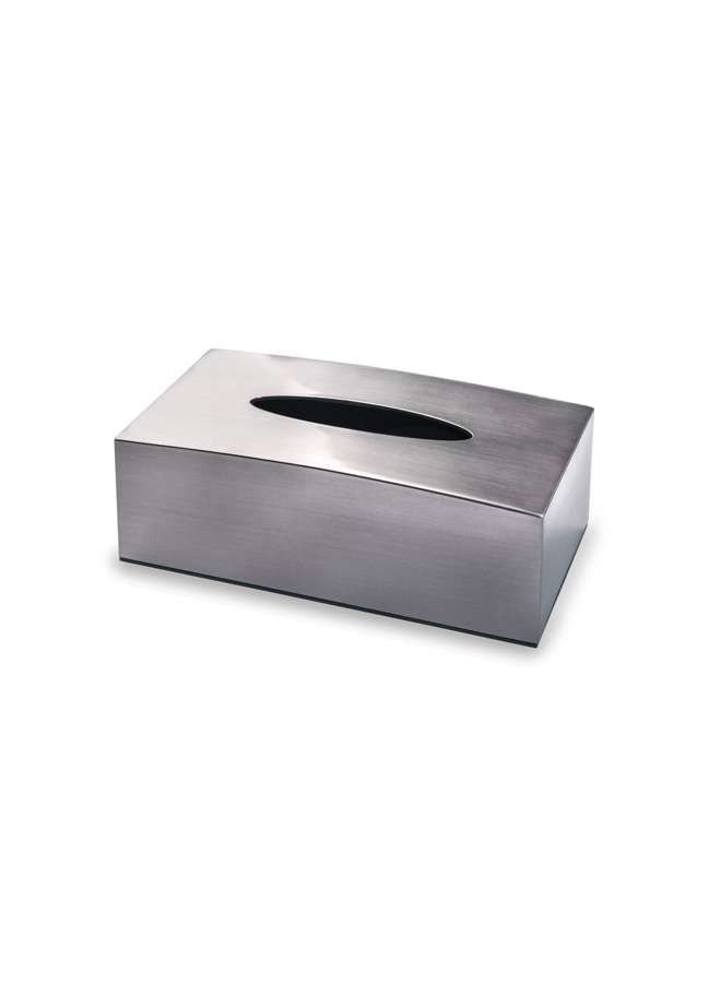 Acrylic Tissue Box Metal Finish - Silver