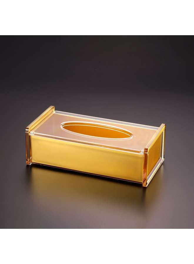 Acrylic Tissue Box 27 Golden