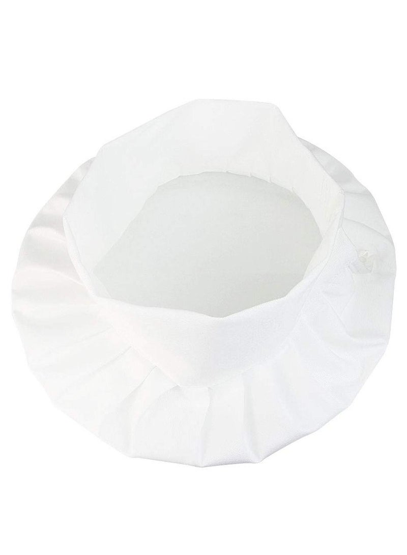 SYOSI 2Pcs Chef Hat Adjustable Elastic Kitchen Cap with Breathable Cotton White Uniforms Cooking for House Hotel Restaurant
