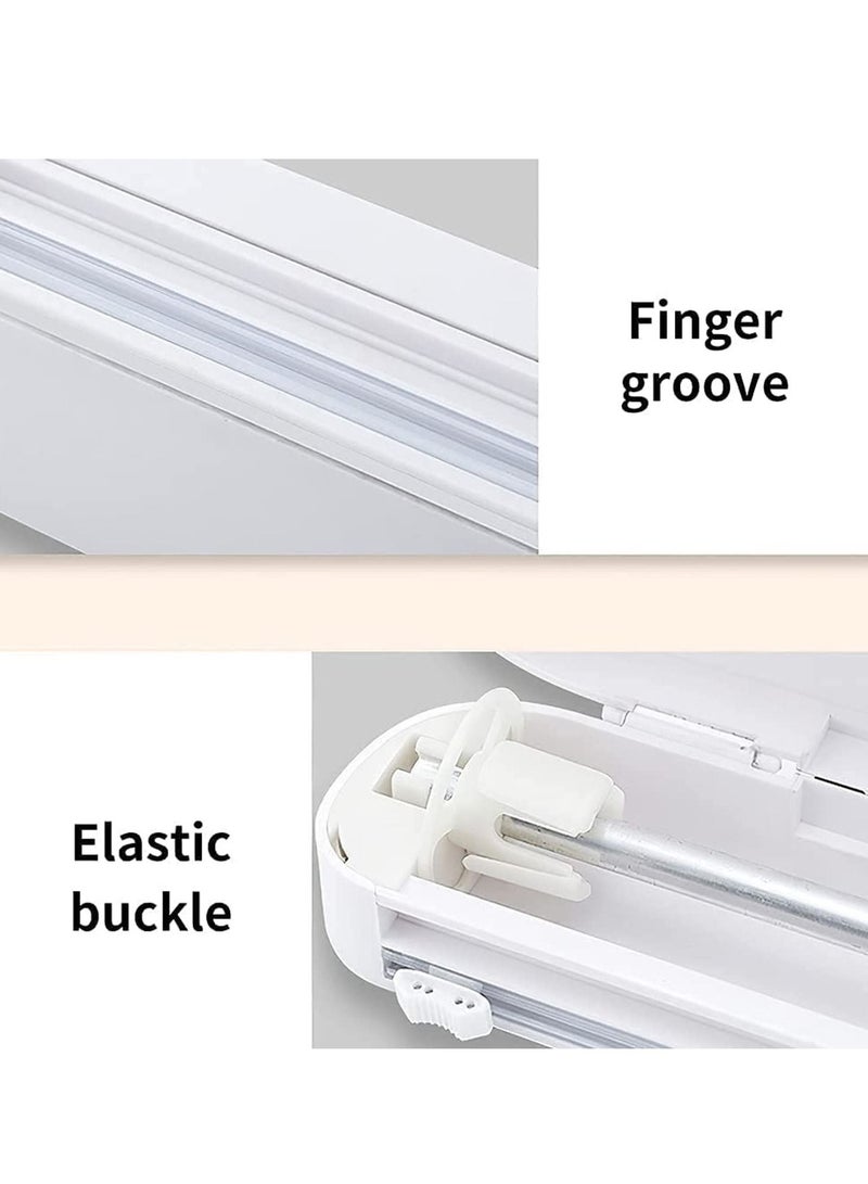 Reusable Cling Film Dispenser Suction Cup Type Cutter Household Divider Adjustable Storage Cutting Box Kitchen Supplies Tools Plastic Wrap Handheld
