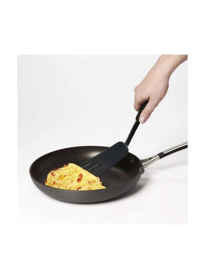 Silicone Flexible Omelet Turner Black/Silver OneSize