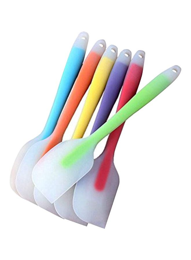 6-Piece Silicone Spatula Set Multicolour 11x12inch