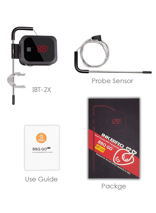 INKBIRD Meat Probe Thermometer IBT-2X BBQ Grill Bluetooth 50M Wireless Digital Food Thermometers for Barbeque Grilling Smoker Weber Oven