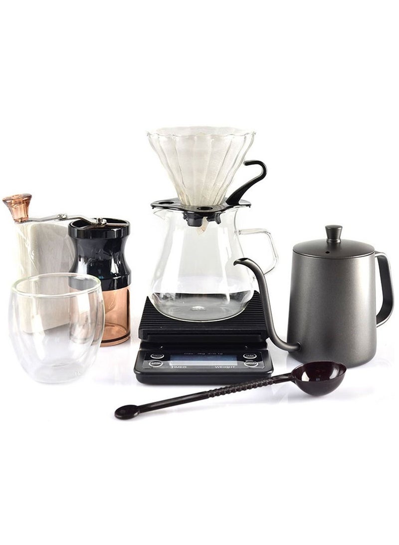 Professional coffee drip set Suitable for drip and filter coffee, suitable for V60 Set