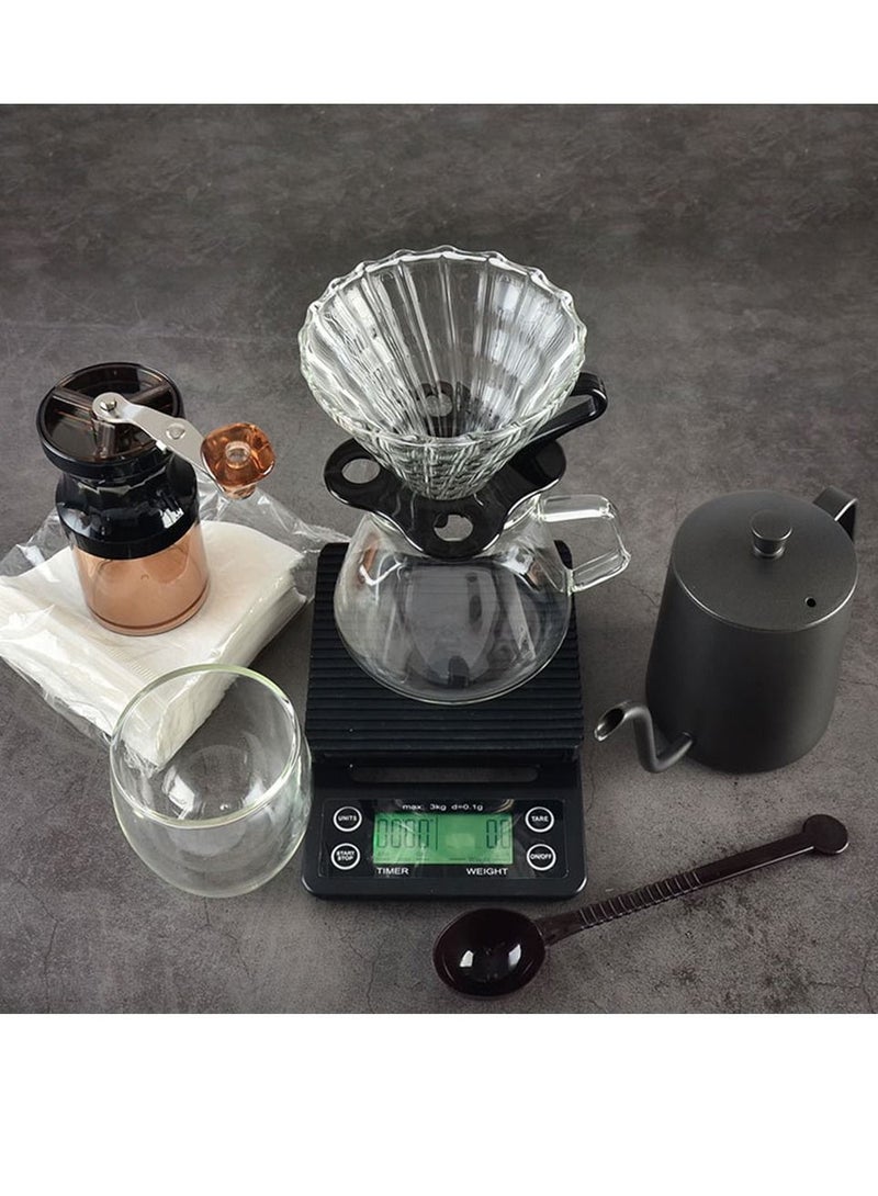 Professional coffee drip set Suitable for drip and filter coffee, suitable for V60 Set