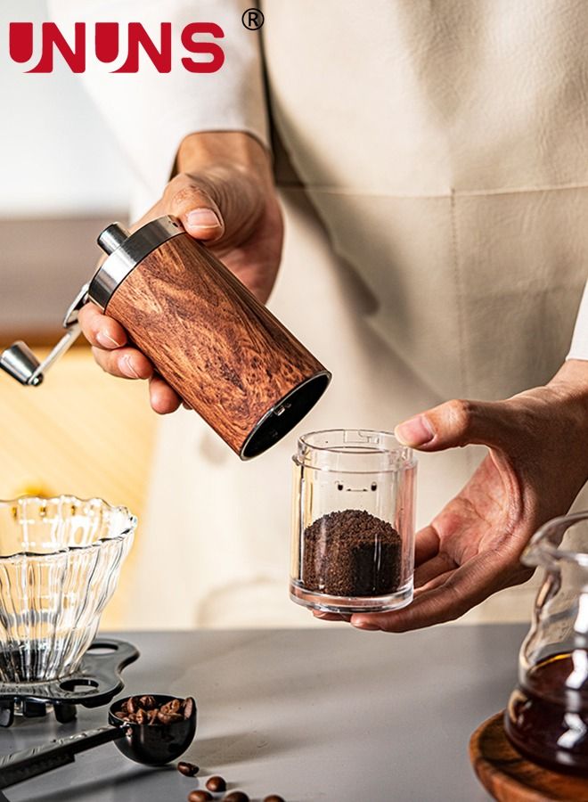 Pour Over Coffee Maker Set Includes 600ml Coffee Kettle, Manual Coffee Grinder, Coffee Scale，Coffee Dripper & Glass Server with 100 Pcs Paper Filter for Pour Over Coffee