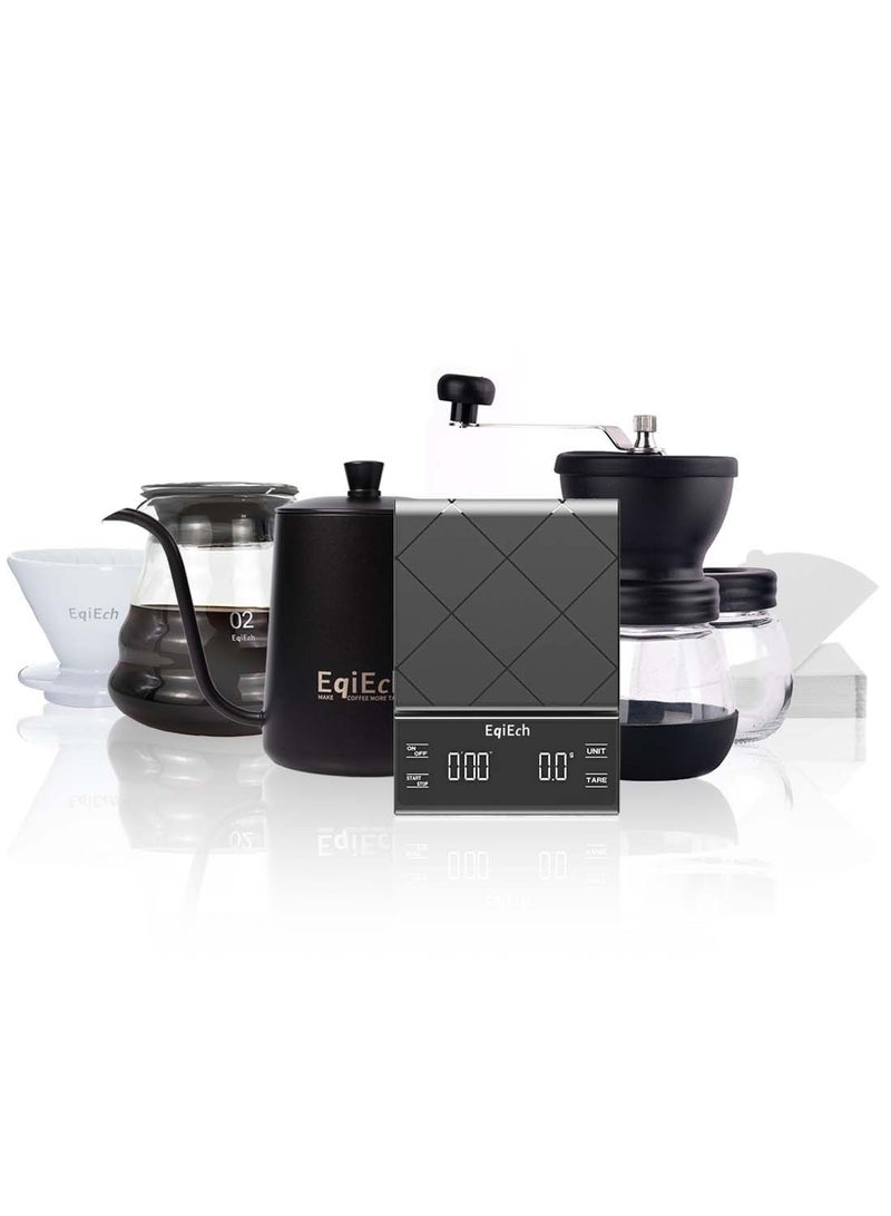 Drip Coffee Maker Set V60 Size 02 Specialty Manual Pour Over Coffee Professional Tools Kit Barista 6 in 1