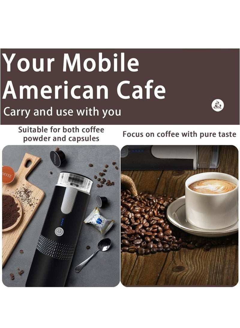 Portable Capsule Coffee Maker,Portable Espresso Maker,Capsule Coffee Machine for Office,Traveling,Backpacking Camping