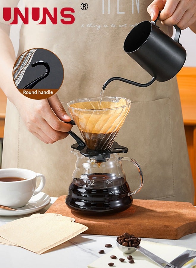 Pour Over Coffee Maker,20oz Paperless Borosilicate Glass Carafe And Reusable Filter,Glass Coffee Pot,Manual Coffee Dripper Brewer