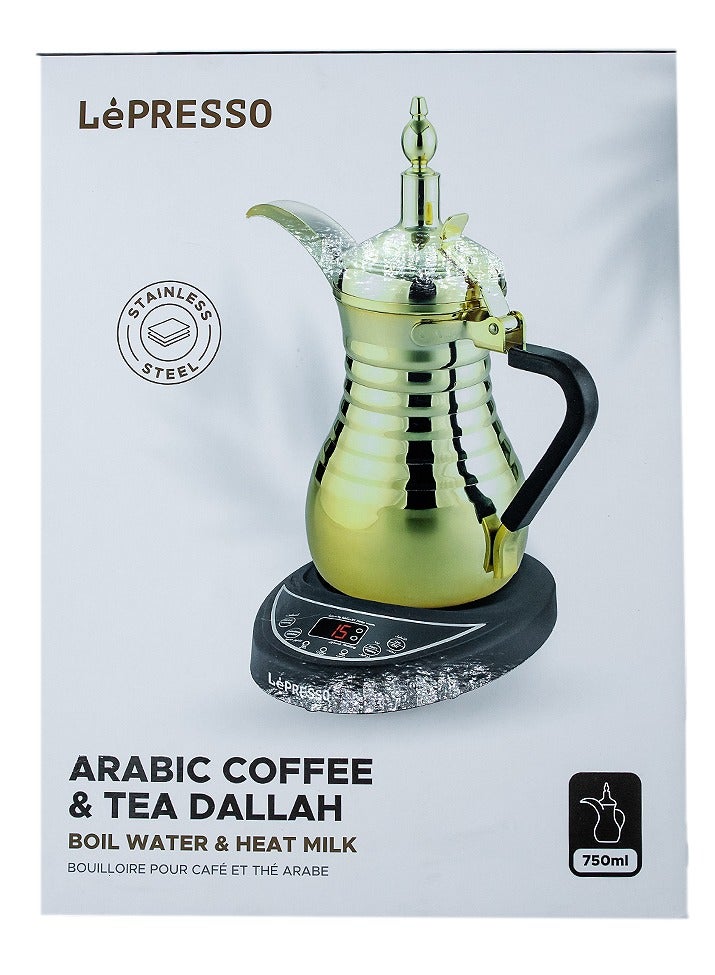 Electrical Arabic Coffee Maker 800W 0.75L - Golden