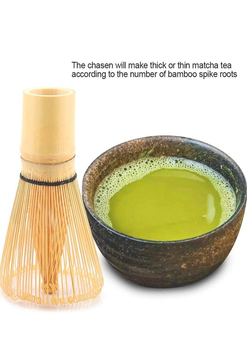 Matcha Tea Whisk Set,Hand-Washed Tea Brush,Matcha Bamboo Whisk Tools,Tea Tools Fringe Kitchen Matcha Bamboo Brush