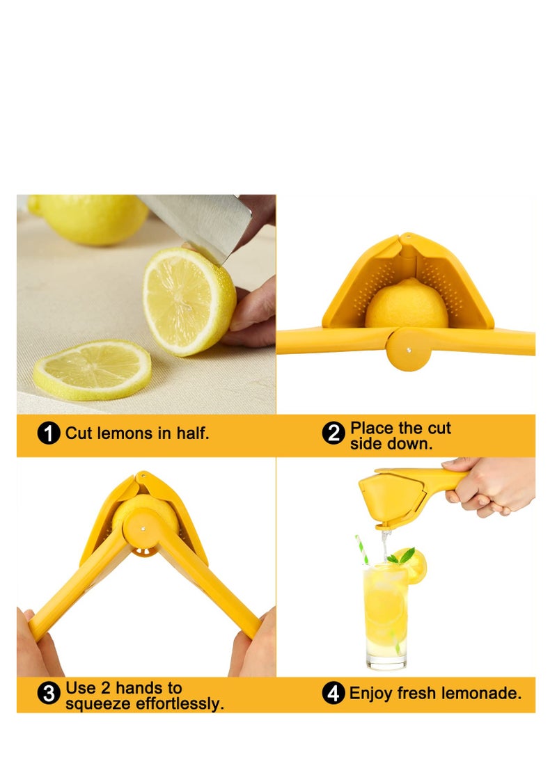 Lemon Squeezer,  Squeezer Juicer, Citrus Juicer Handheld, Lemon Juicer, Juicer Hand Press, Lime Squeezer Bar Tool, Manual Citrus Press, Lime Juicer with Sideways Pivot