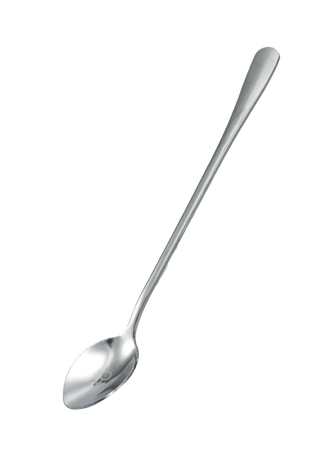 Stainless Steel Custom Stamped Engraved Long Handle Spoon Silver 21cm