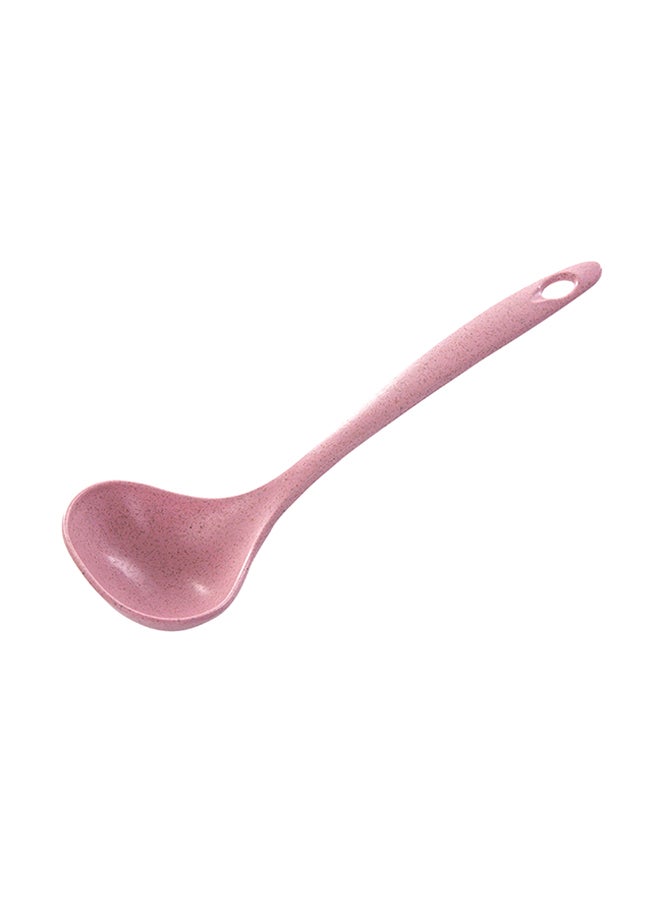 Wheat Straw Spoon With Long Handle Pink