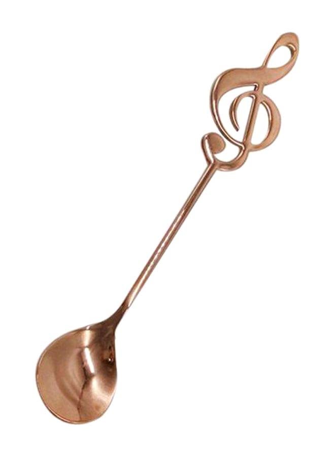 Musical Note Shape Tableware Spoon Rose Gold