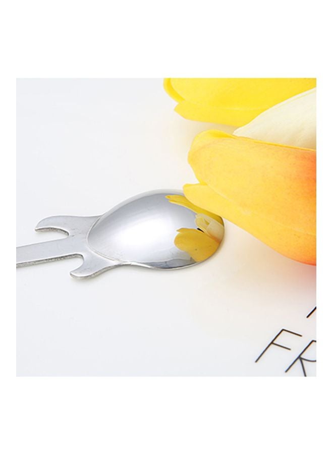7-Piece Stainless Steel Coffee Spoon Set Blue/Gold/Black