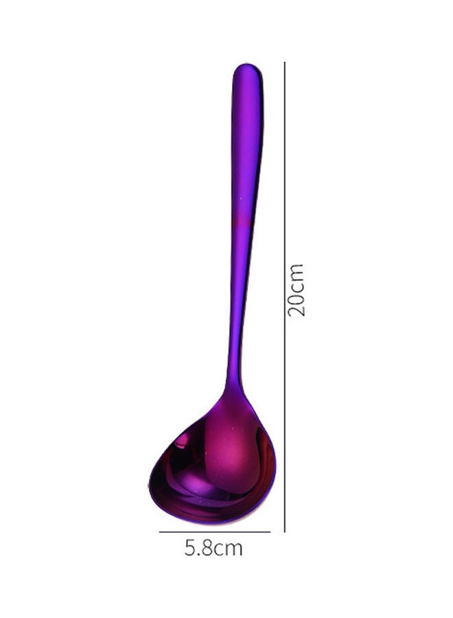 Stainless Steel Soup Spoon purple