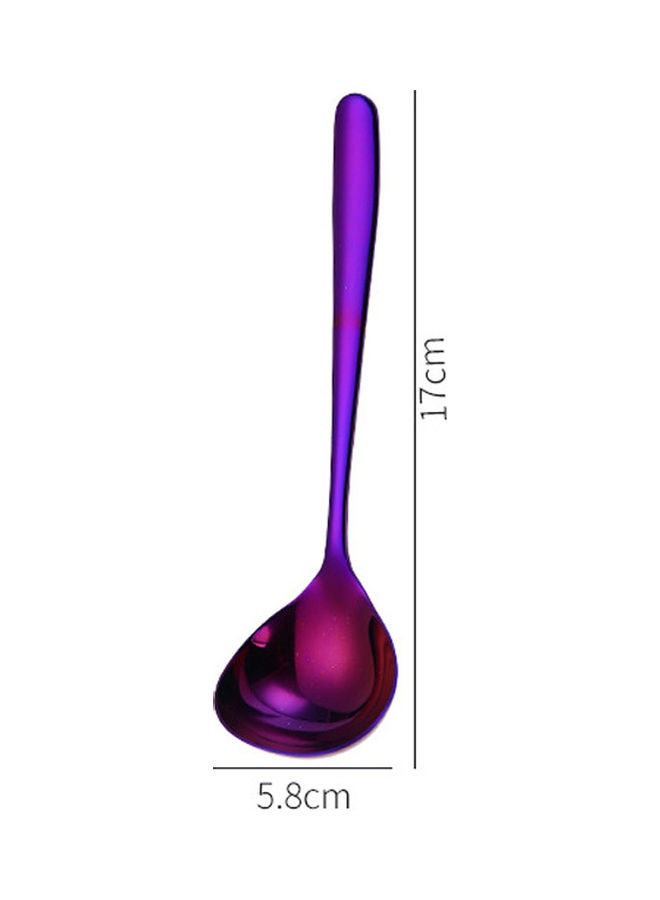 Stainless Steel Soup Spoon purple