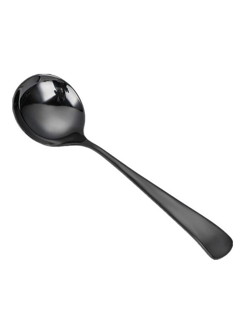 3 Pieces Long Handle Steel Spoon Multicolour 16cm