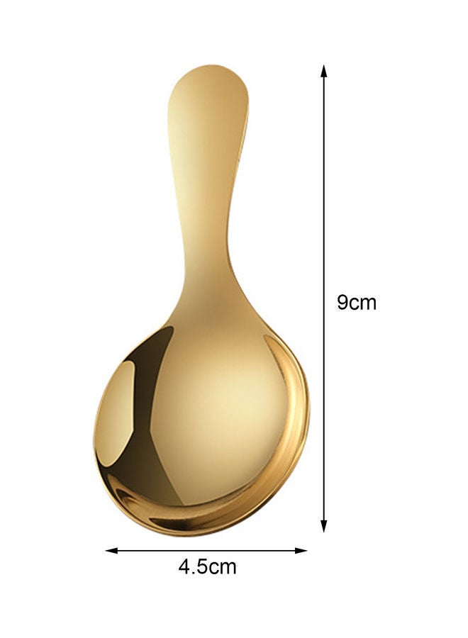 Stainless Steel Mini Dessert Spoon Gold