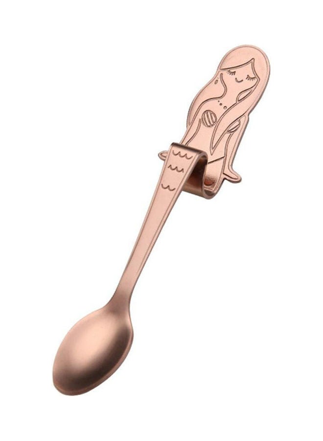 Stainless Steel Cute Mermaid Spoon Rose Gold