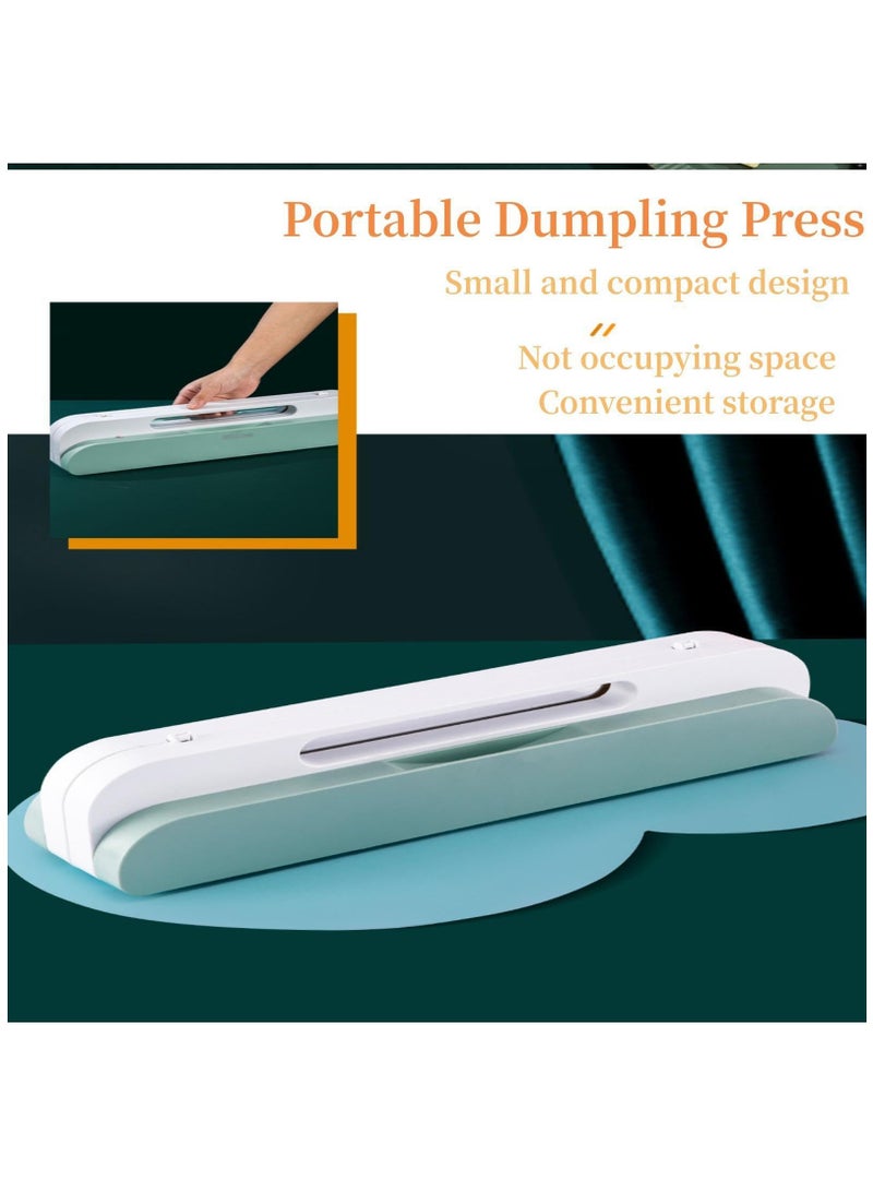 Dumpling Maker, 8 In 1 Dumpling Maker Press, Automatic Dumpling Maker Machine with Spray Bottle and Skin Cutter, Manual pressing dumpling maker mold for Pierogi, Wonton, Potsticker, Food Grade Safe