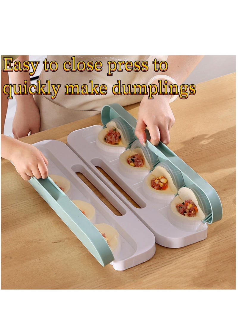 Dumpling Maker, 8 In 1 Dumpling Maker Press, Automatic Dumpling Maker Machine with Spray Bottle and Skin Cutter, Manual pressing dumpling maker mold for Pierogi, Wonton, Potsticker, Food Grade Safe