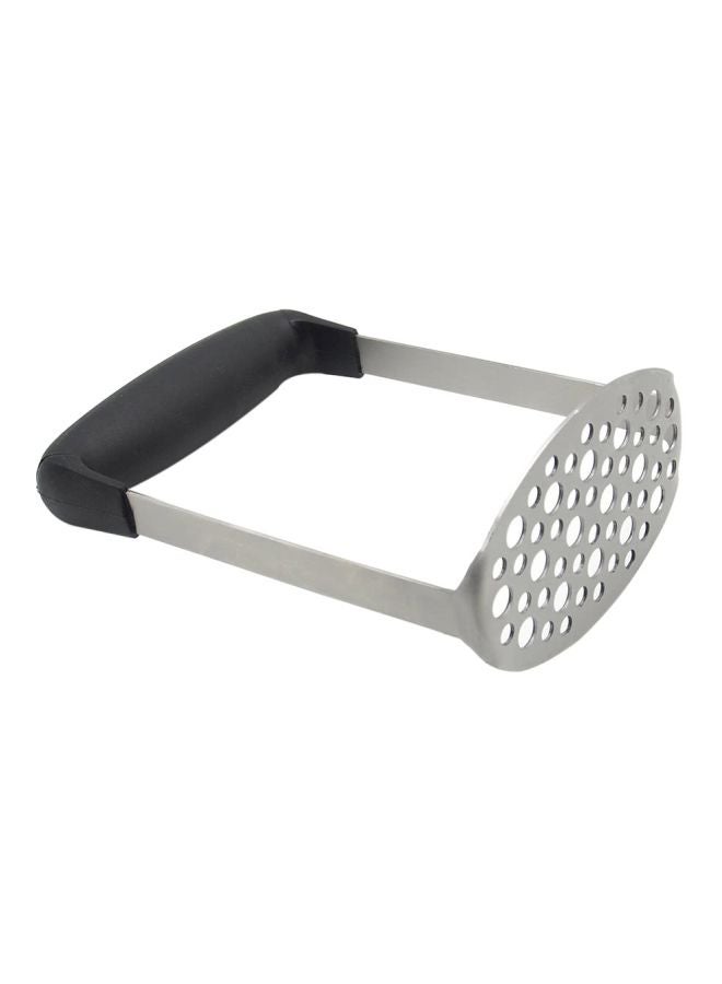 Stainless Steel Potato Masher Black/Silver 17.5centimeter