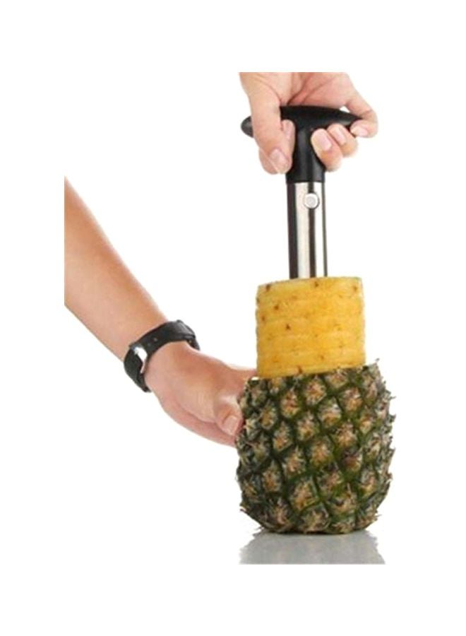 Stainless Steel Pineapple Corer Silver/Black