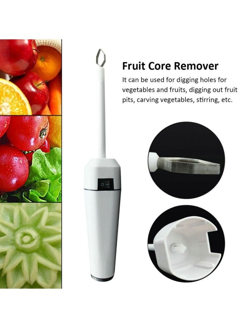 Household Electric Fruit Corer Vegetable Melon Drill Stirrer Spiralizer Kitchen Stainless Steel Corer Remover Kitchen Tools