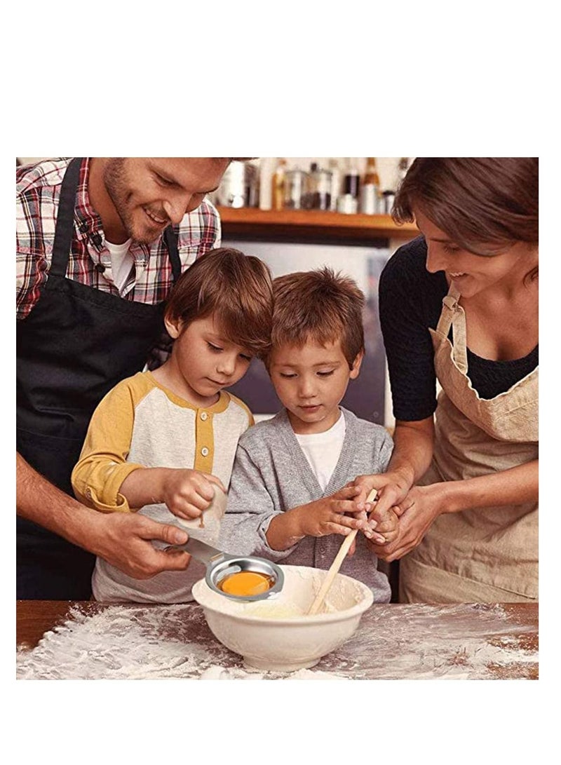 Stainless Steel Egg White Yolk Filter Separator Cooking Tool Dishwasher Safe Chef Kitchen Gadget Silver