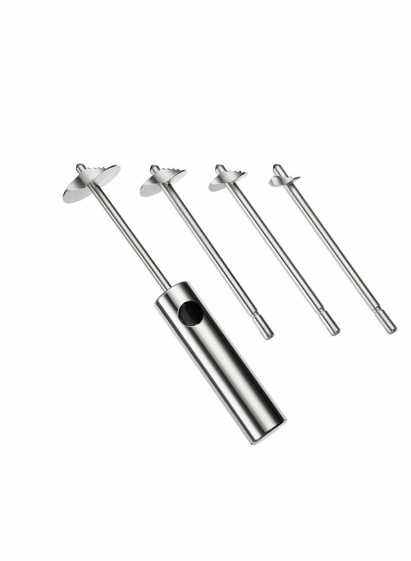 Fruit Corer, Vegetable Digging Rotating Drill Stainless Steel Corer Apple Set Core Remover Tool for Apple/Pear/Cherry Children Food...