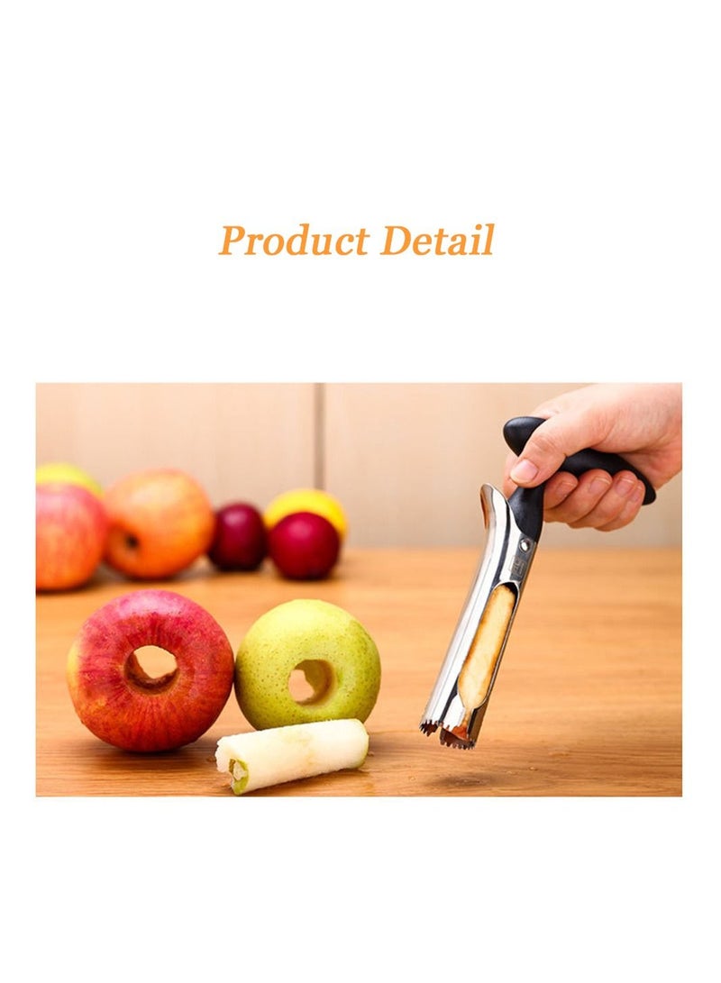 Apple Corer, Stainless Steel Fruit Vegetables Convenient for Juicer, Perfect Pitter Apples and Pears, Safe Durable Kitchen Gadgets