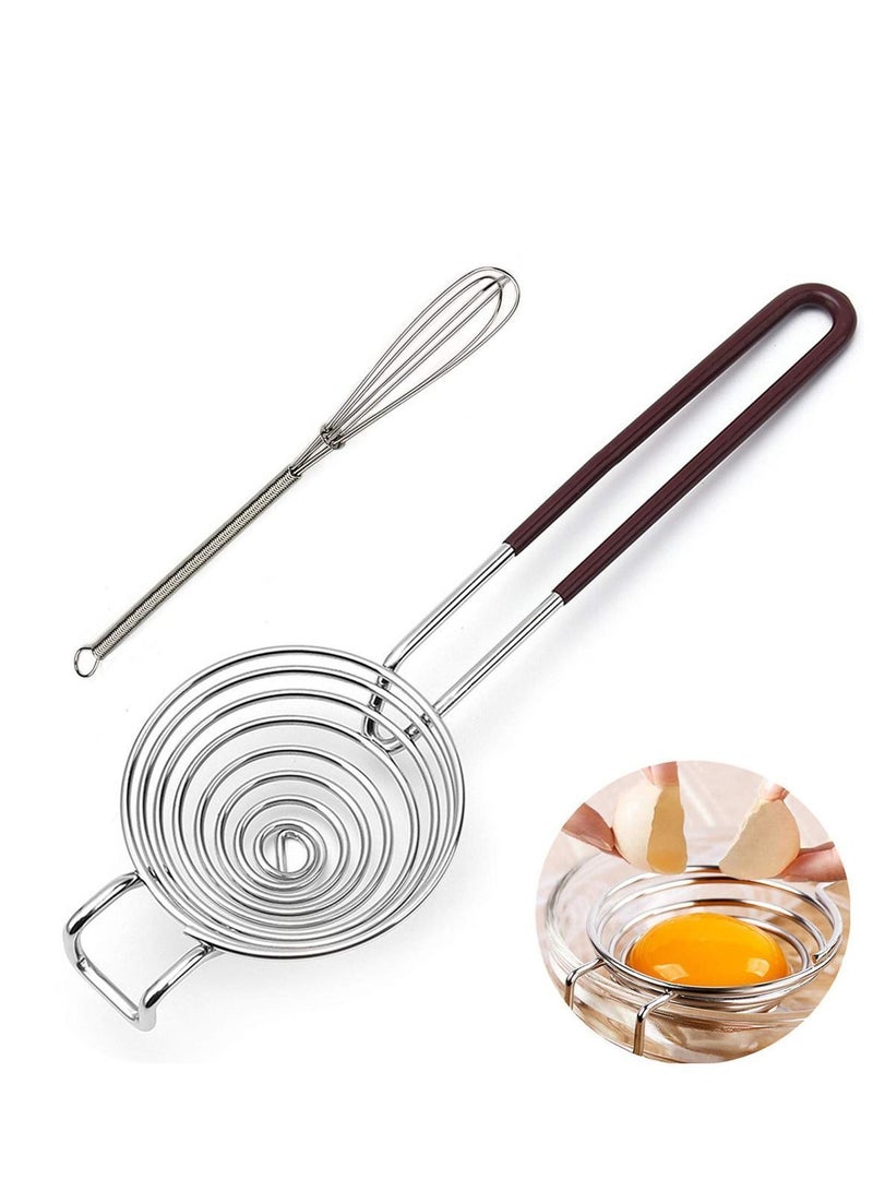 Egg Separator Yolk White Duck Stainless Steel Divider Tool Kitchen Gadgets for Cooking Baking (2 PACK)