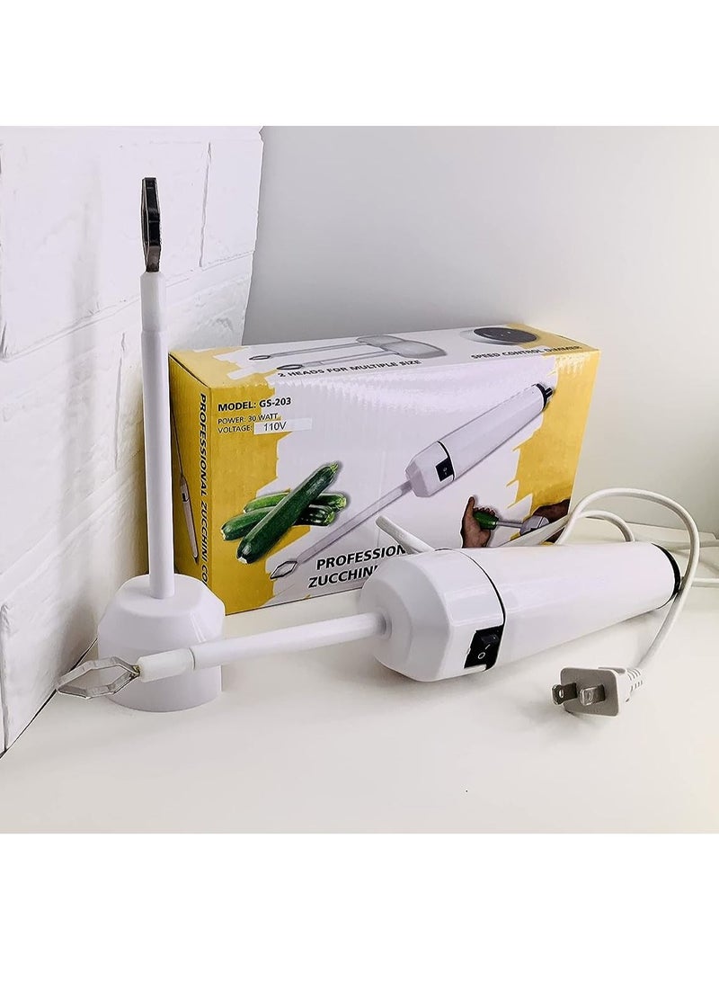 Professional Electric veggie Vegetable Corer, Core Remover Tool for Zucchini, Squash, Tomato, Eggplant, Potato, Veggie Drill