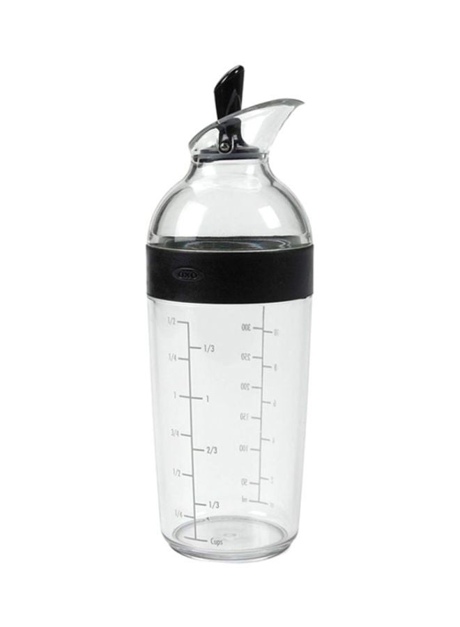 Good Grips Salad Dressing Shaker Clear/Black 2.5x2.5x8.8inch