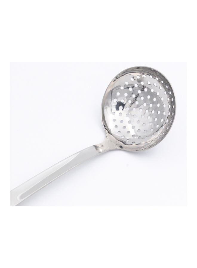 Stainless Steel Skimmer Spoon Silver/Brown 34x9.5x2centimeter