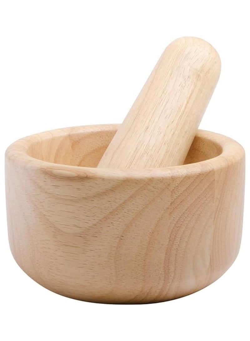 Wooden Mortar & Pestle