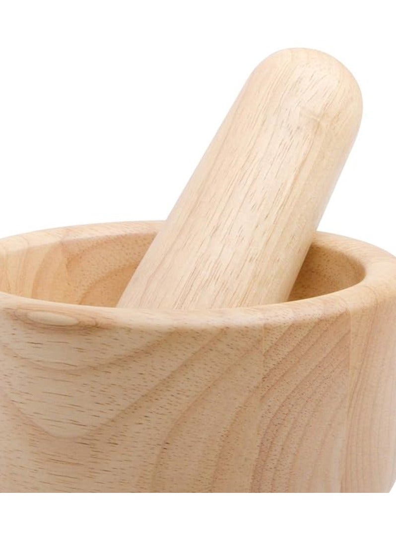 Wooden Mortar & Pestle