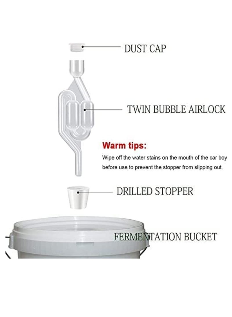 3 Pack S-Shape Airlock for Fermentation for Home DIY Fermentation