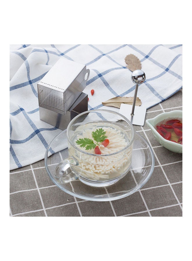 Household Chrysanthemum Tofu Shredder Silver 9.65 x 4.3 x 4.3cm