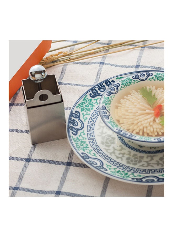 Household Chrysanthemum Tofu Shredder Silver 9.65 x 4.3 x 4.3cm
