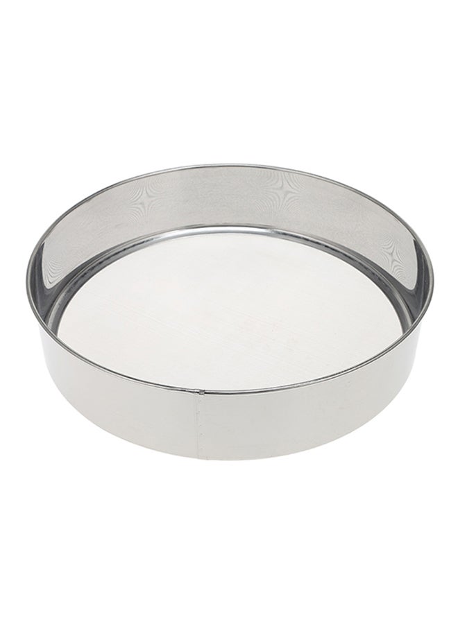 6-Piece Round Flour Sieve Silver 30cm