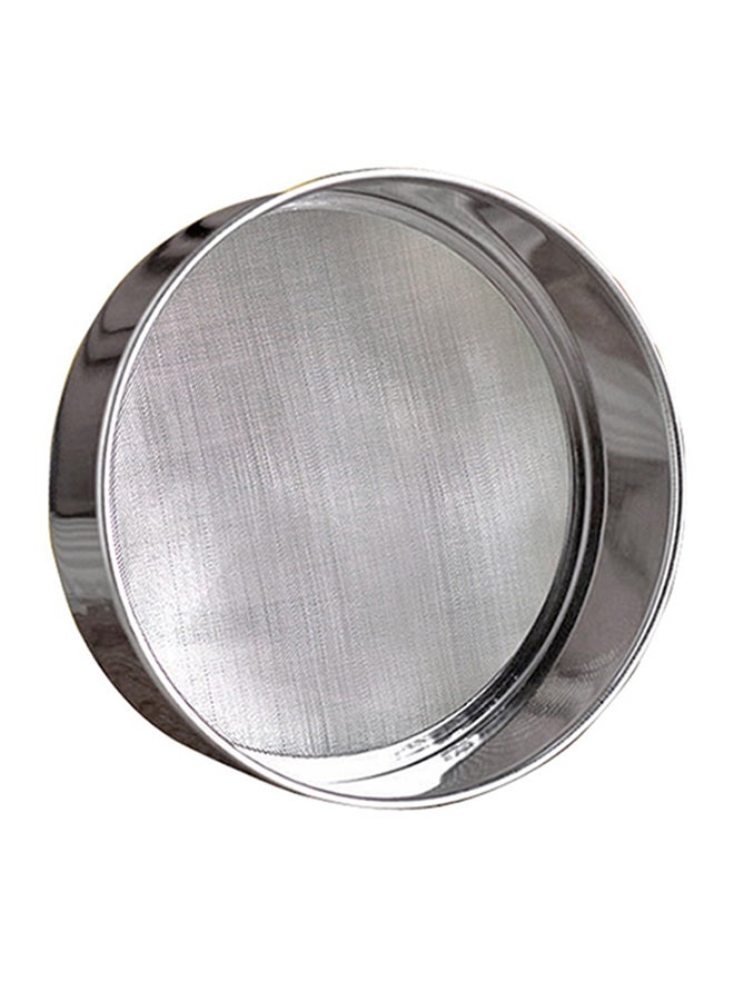 6-Piece Round Flour Sieve Silver 30cm