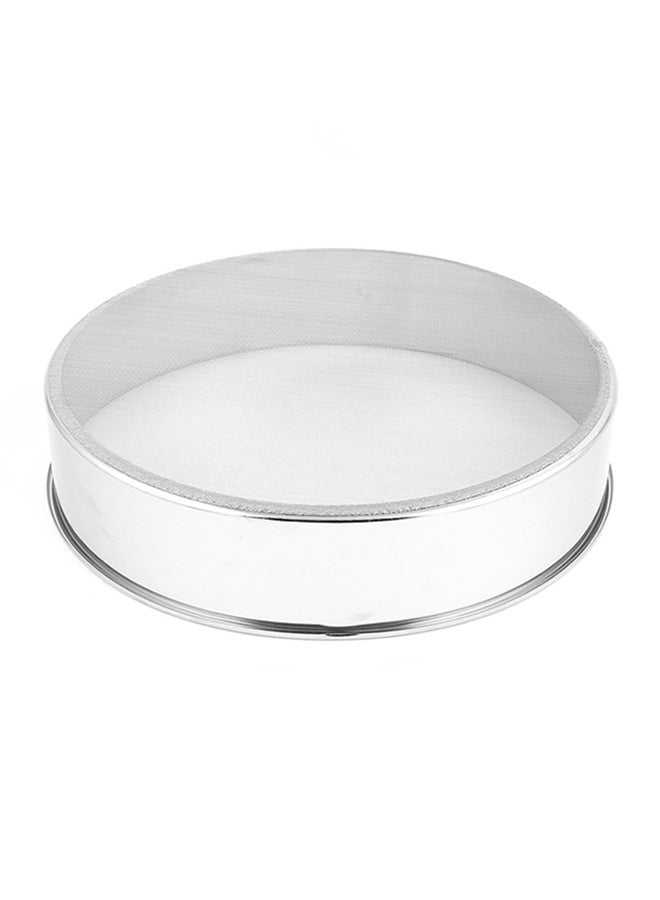 6-Piece Round Flour Sieve Silver 30cm