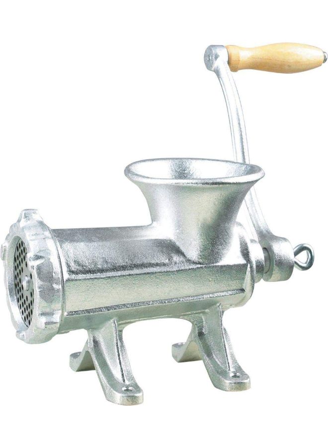 Aluminium Meat Mincer Silver/Beige 22centimeter