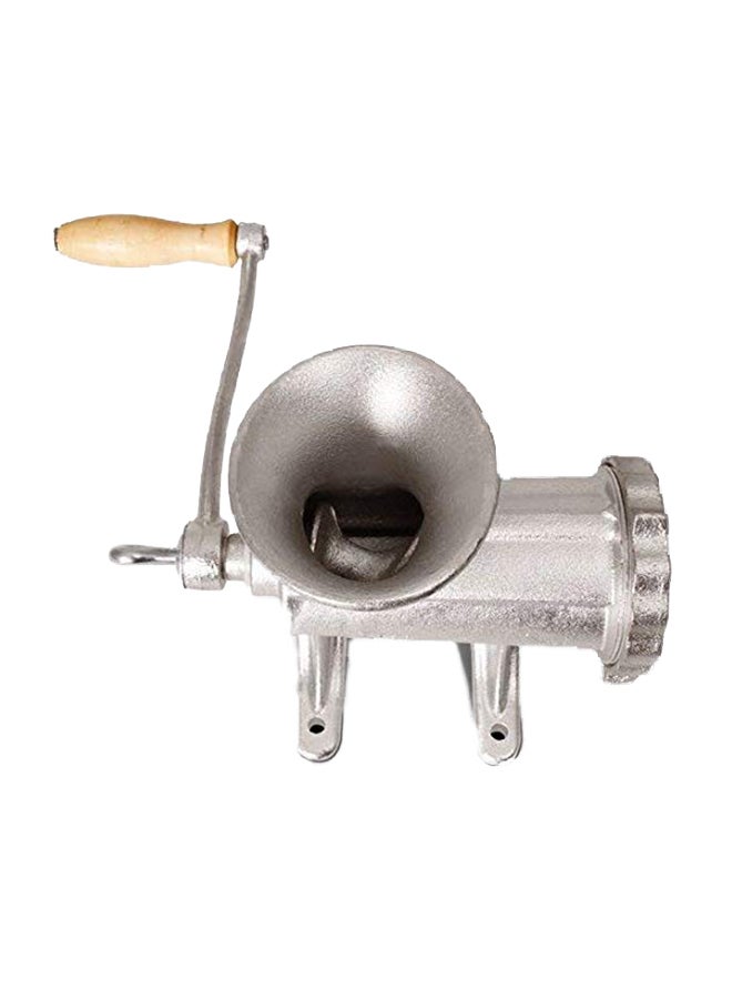 Aluminium Meat Mincer Silver/Beige 12centimeter