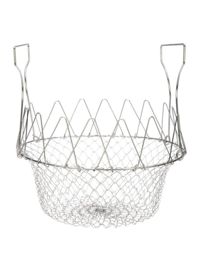 12-In-1 Multifunctional Folding Chef Basket Tool Silver