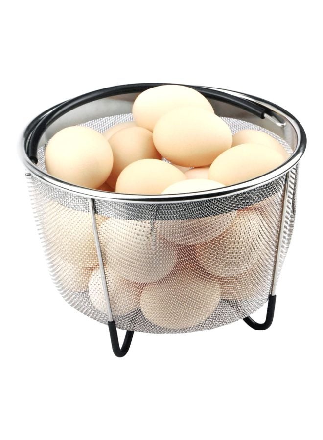 Stainless Steel Steamer Basket Silver